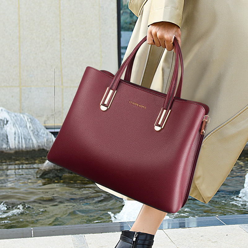 Women's Large Capacity Fashion One Mom Commuter Tote Bags