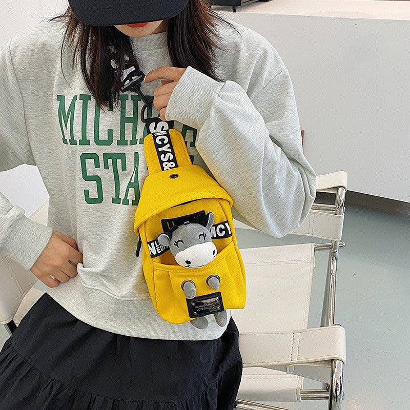 Women's New Canvas Korean Chic Unique Crossbody Bags