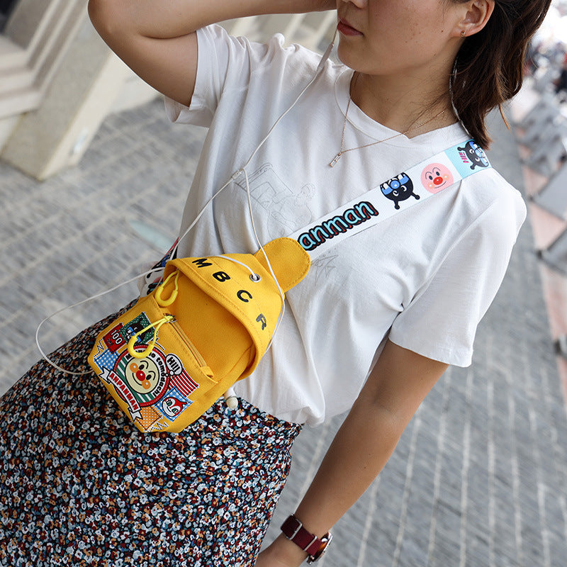 Women's Bread Superman Fashion Cute Canvas Cartoon Bags