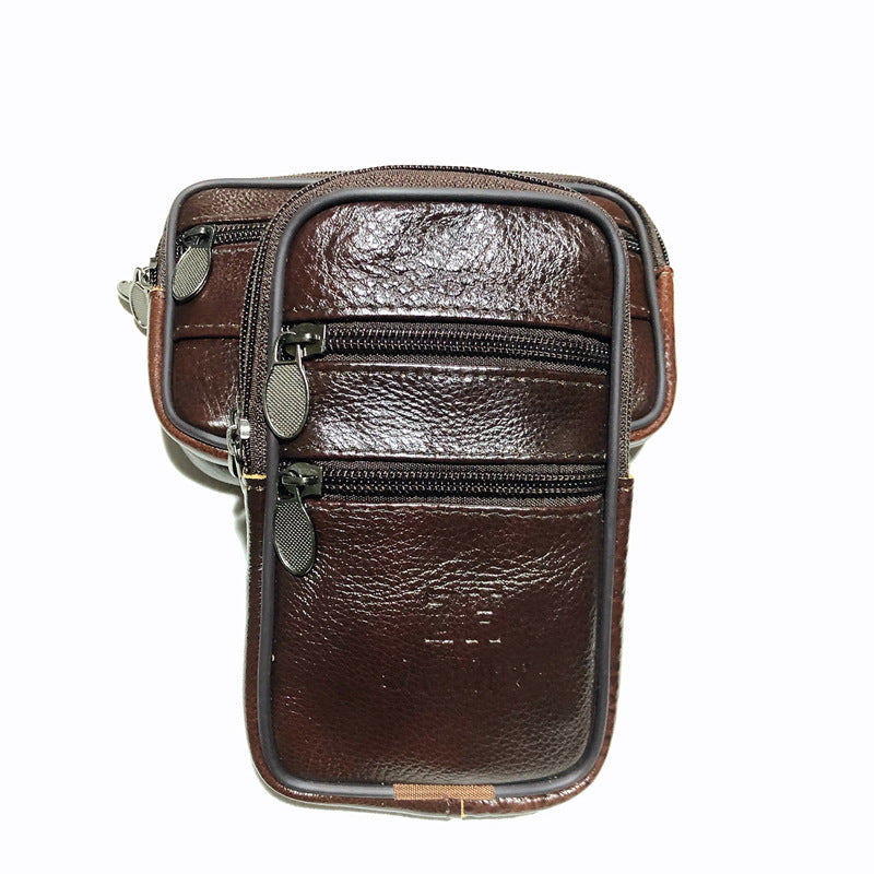 Men's Large First Layer Cowhide Thickened Authentic Men's Waist Packs