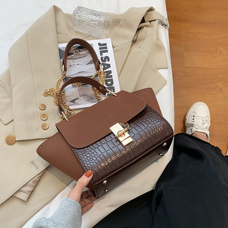 Women's Frosted Pouches Chain Portable Retro Simple Bags