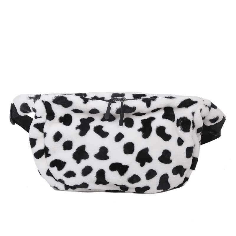 Women's Hot Cow Style Cute Plush Large Shoulder Bags