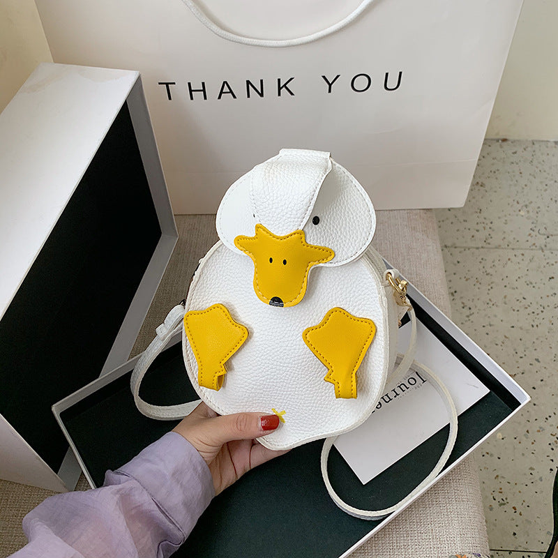 Women's Cartoon Duck Cute Pouch Fashion Color Shoulder Bags