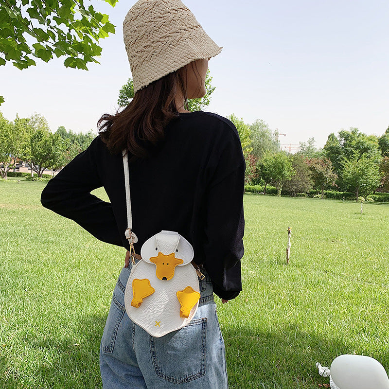 Women's Cartoon Duck Cute Pouch Fashion Color Shoulder Bags