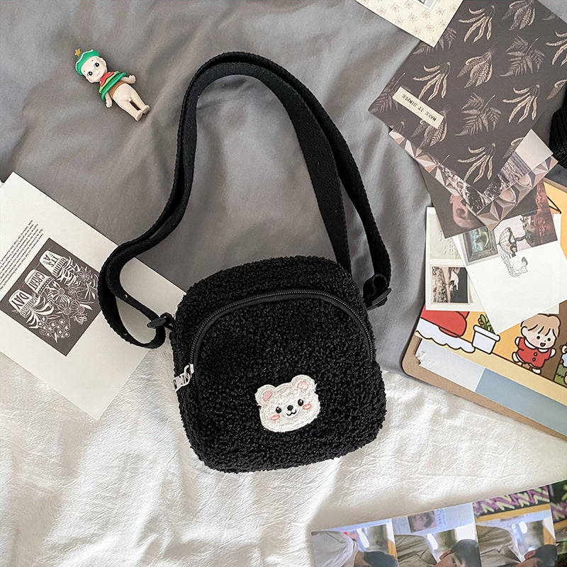 Vintage Style Cute Bear Lovely Lamb Crossbody Bags