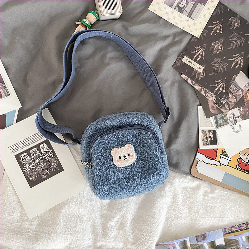 Vintage Style Cute Bear Lovely Lamb Crossbody Bags