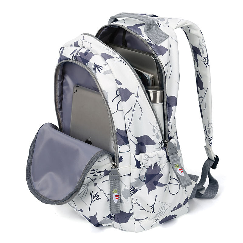 Korean Style Printed Male Large Capacity Backpacks