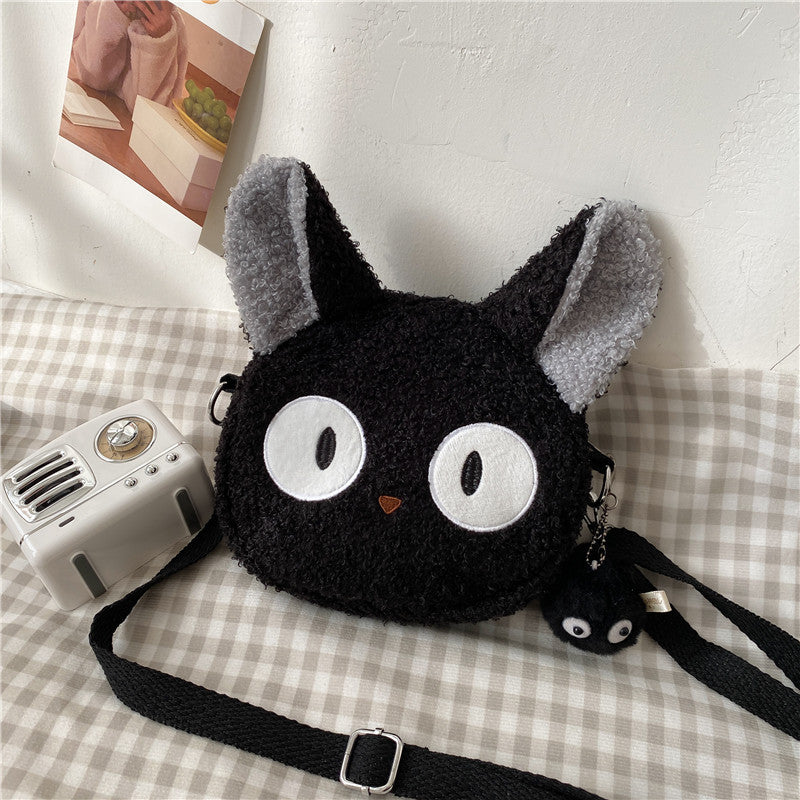 Lamb Wool Female Fashion Plush Cartoon Bags