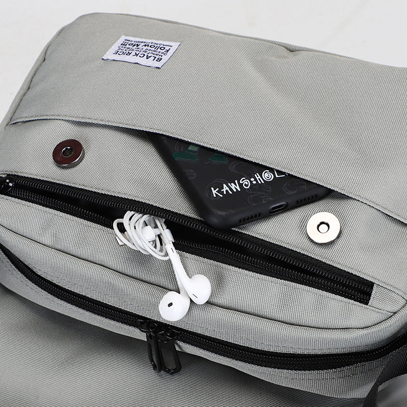 Artistic Korean Style Fashion Simple Large Men's Messenger Bags