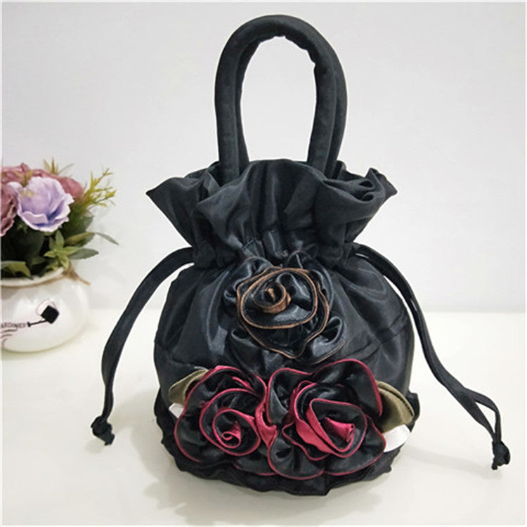 Women's Fashion Mobile Dinner Flower Handmade Handbags
