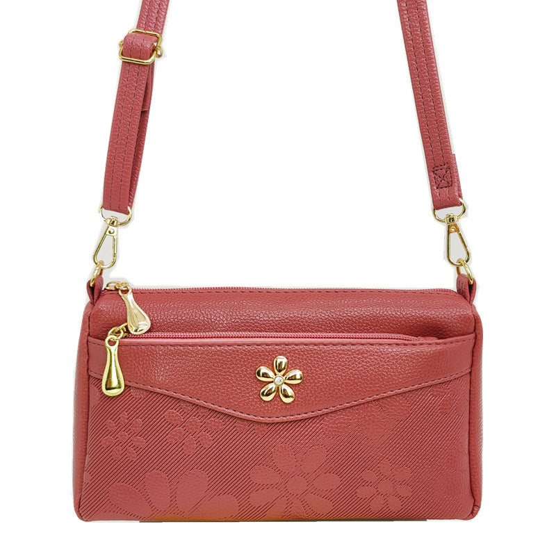 Women's Mom Trendy Fashionable Embossed Large Capacity Shoulder Bags