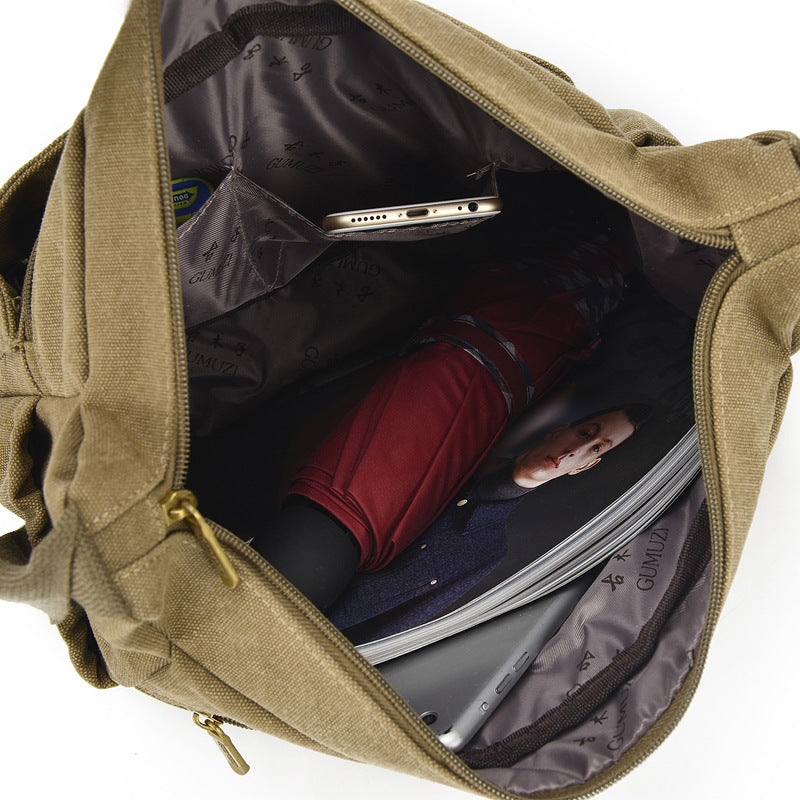 Men's Canvas Four Matching Retro Fashion Bags