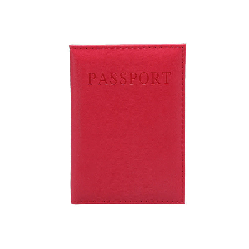Leather Passport Jacket Short Thin Cover Id Package