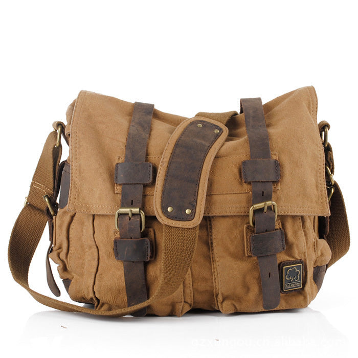Men's S. C. Cotton Simple Canvas Men's Messenger Bags