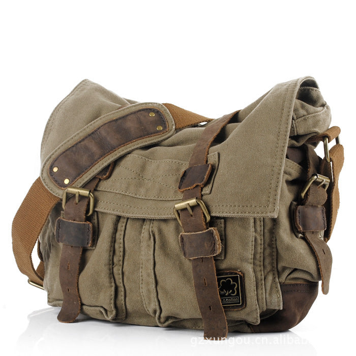Men's S. C. Cotton Simple Canvas Men's Messenger Bags