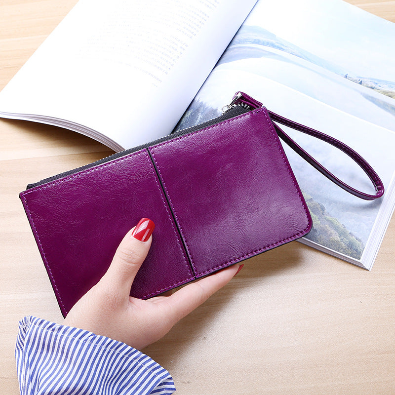 Women's Zip Female Long Clutch Multi Slots Ladies Wallets