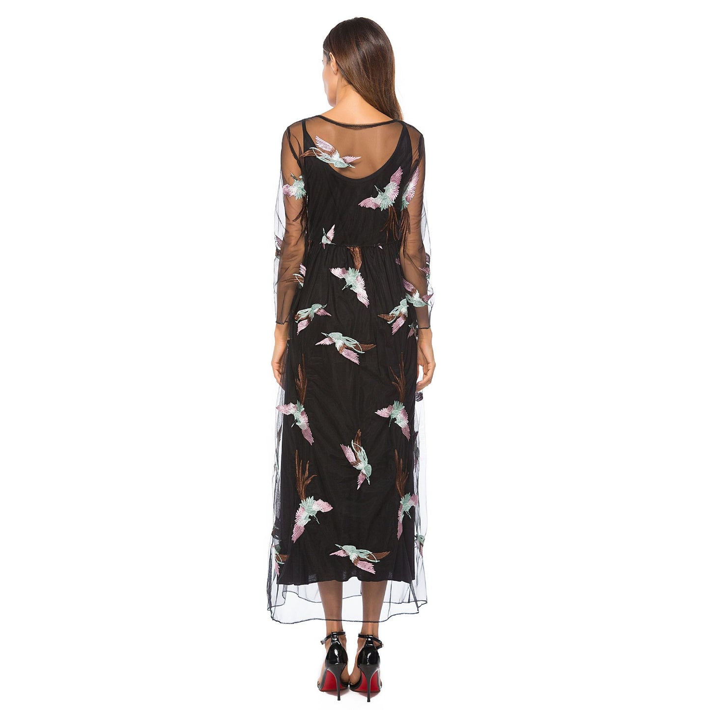 Women's Large Embroidered Lace Two-piece Set Exquisite Dresses