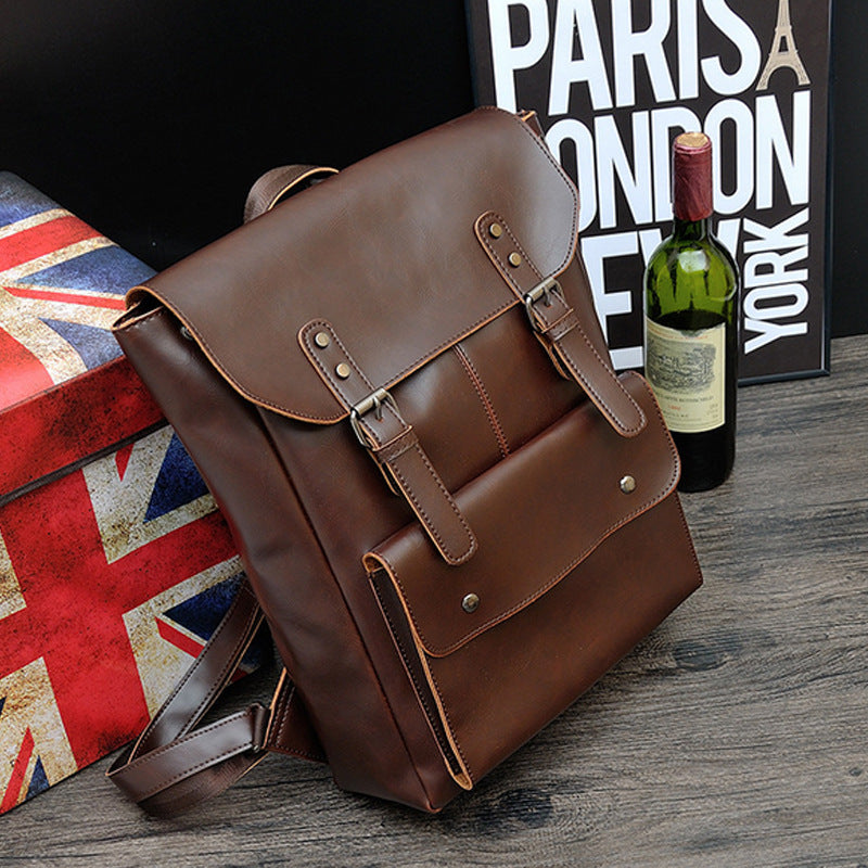 Women's & Men's & Korean Style Retro Simple Leisure Backpacks