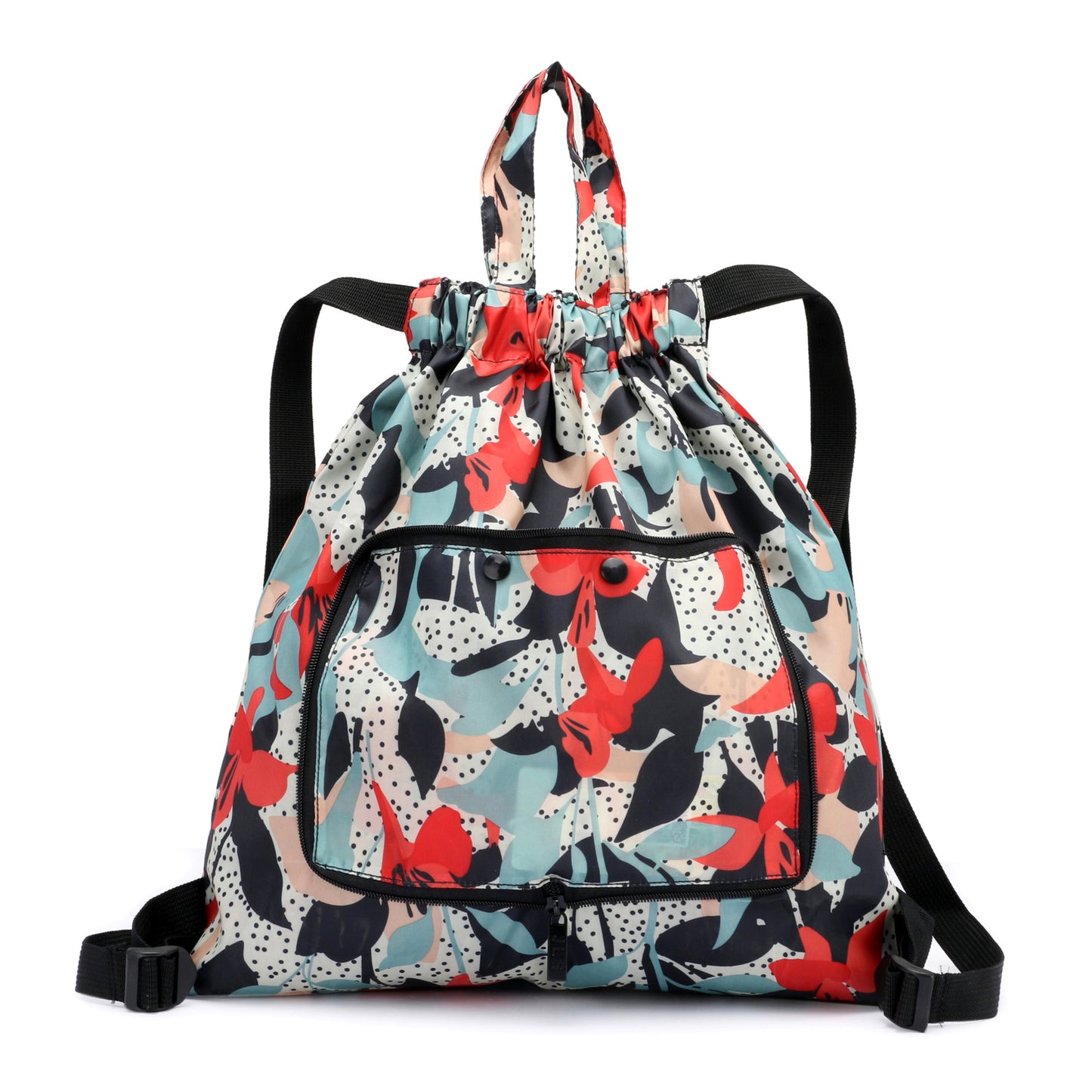 Pretty Unique Folding Drawstring Nylon Printed Backpacks