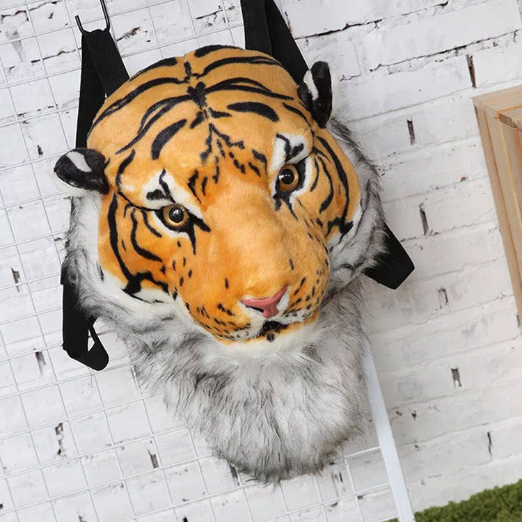Creative Personality Tiger Head Street Trend Backpacks