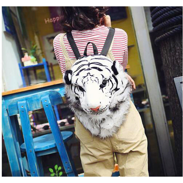 Creative Personality Tiger Head Street Trend Backpacks