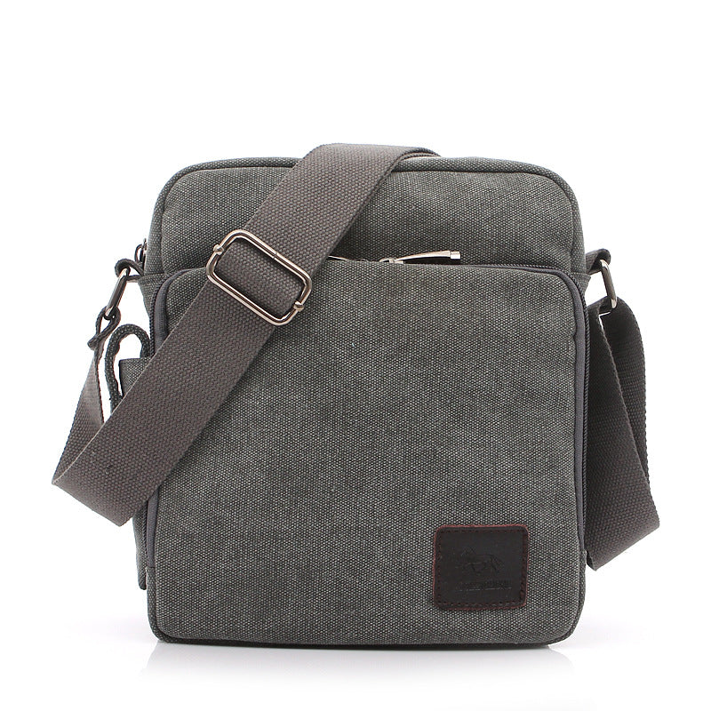 Men's Canvas Vintage Military Fan With For Men's Messenger Bags