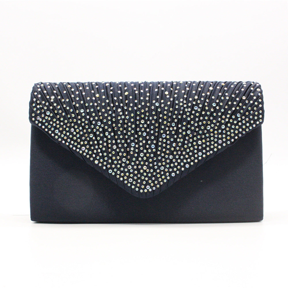 Women's Stylish Fashion Satin Rhinestone Banquet Evening Bags