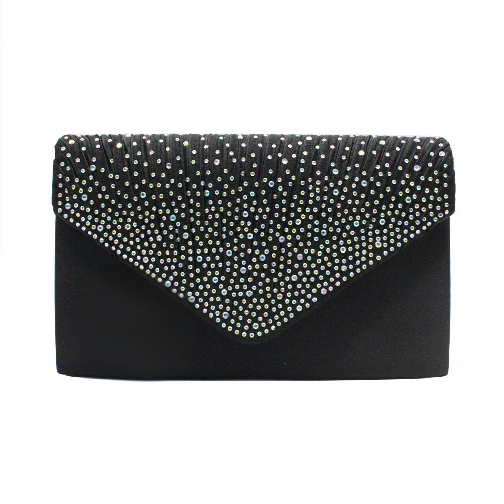 Women's Stylish Fashion Satin Rhinestone Banquet Evening Bags