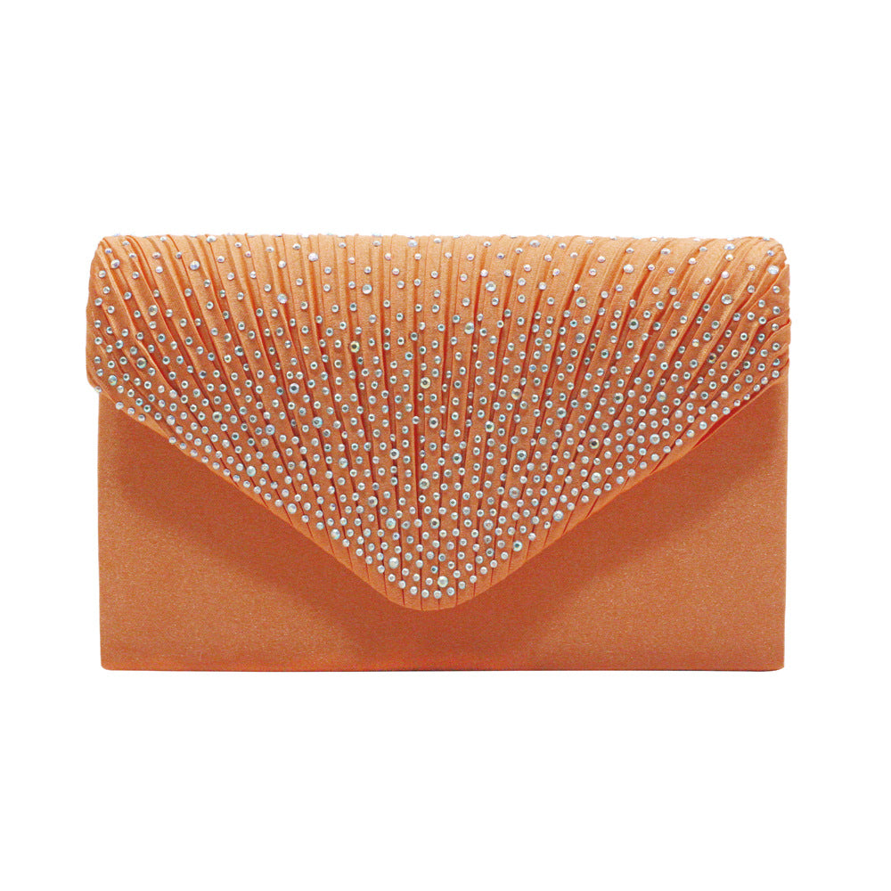 Women's Stylish Fashion Satin Rhinestone Banquet Evening Bags