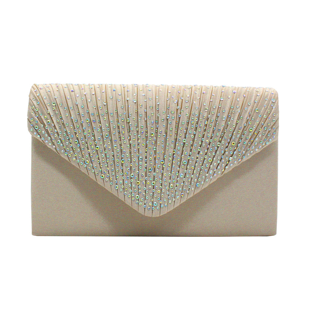 Women's Stylish Fashion Satin Rhinestone Banquet Evening Bags