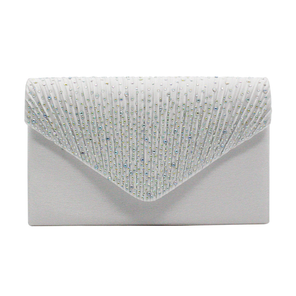 Women's Stylish Fashion Satin Rhinestone Banquet Evening Bags