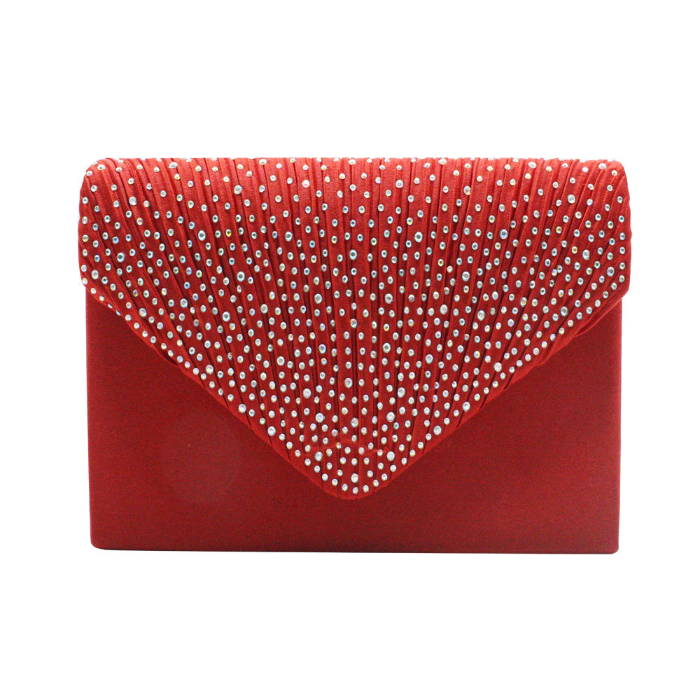 Women's Stylish Fashion Satin Rhinestone Banquet Evening Bags