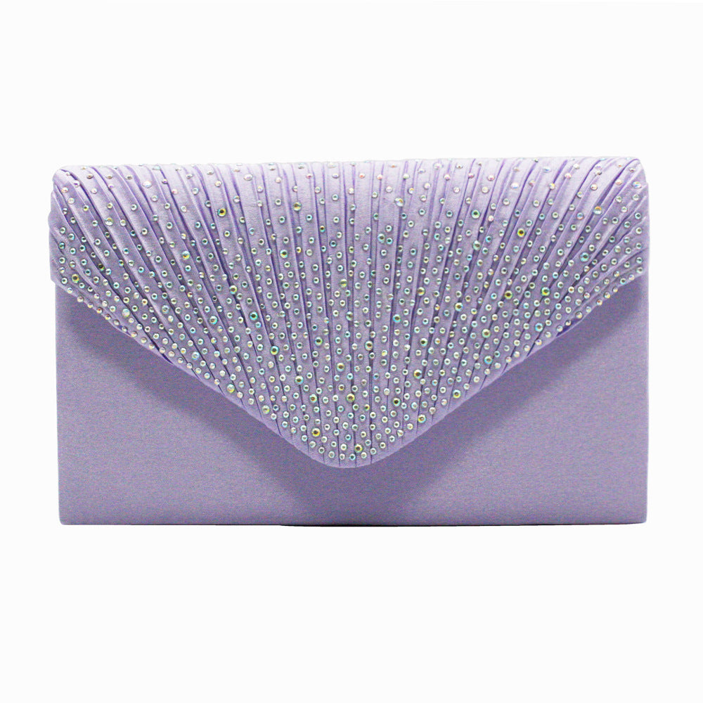 Women's Stylish Fashion Satin Rhinestone Banquet Evening Bags