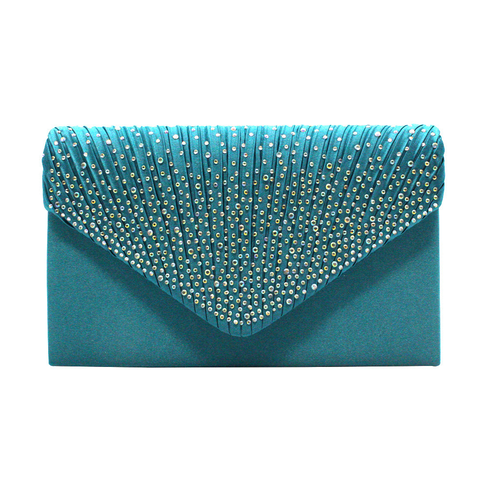 Women's Stylish Fashion Satin Rhinestone Banquet Evening Bags