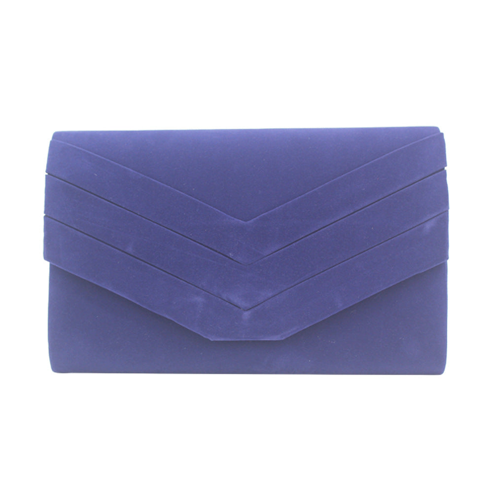 Flannel Three V Folding Fashion Clutch Evening Bags