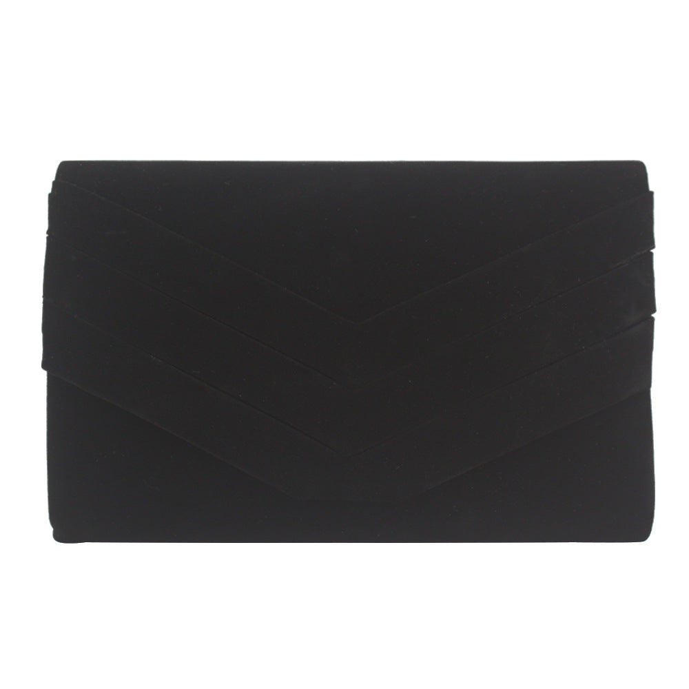 Flannel Three V Folding Fashion Clutch Evening Bags