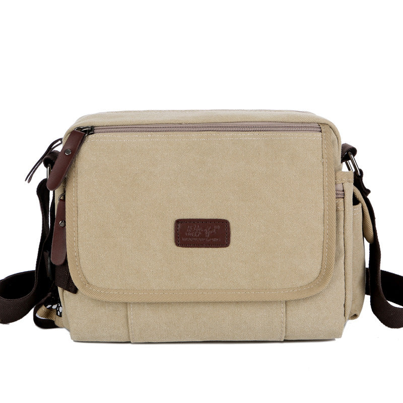 Elegant Canvas Korean Style Cross Body Men's Messenger Bags