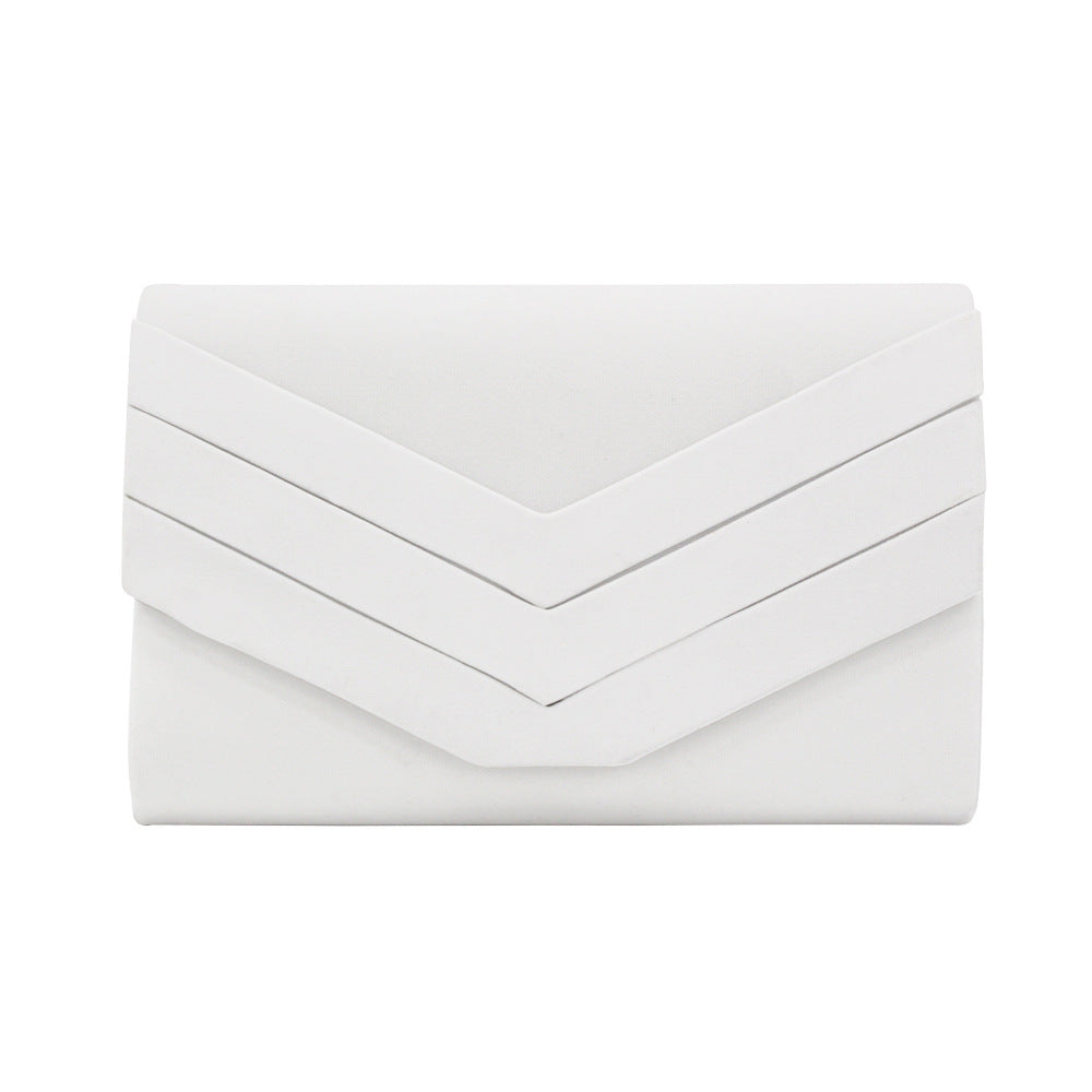 Flannel Three V Folding Fashion Clutch Evening Bags