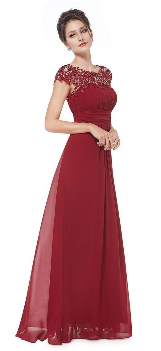 Women's Elegant Summer Lace Dress Bridesmaid Wedding Dresses