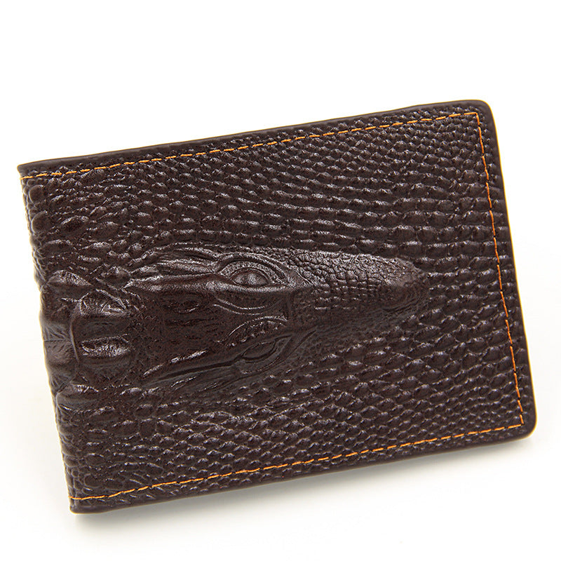Driving License Leather Multiple Slots Crocodile Id Package