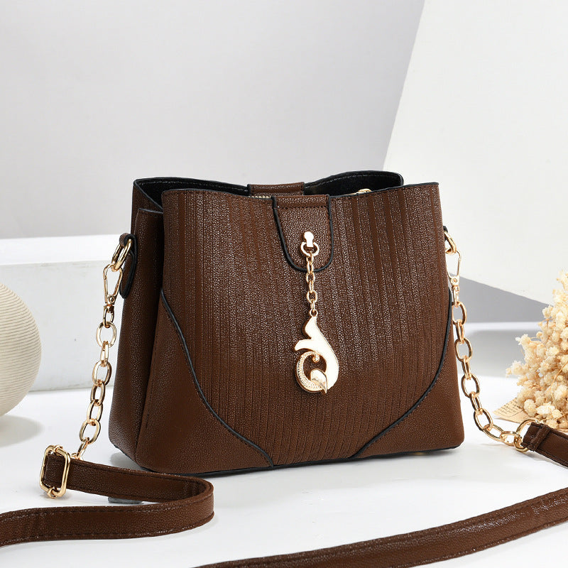 Women's Solid Color Today Popular High Sense Bucket Bags