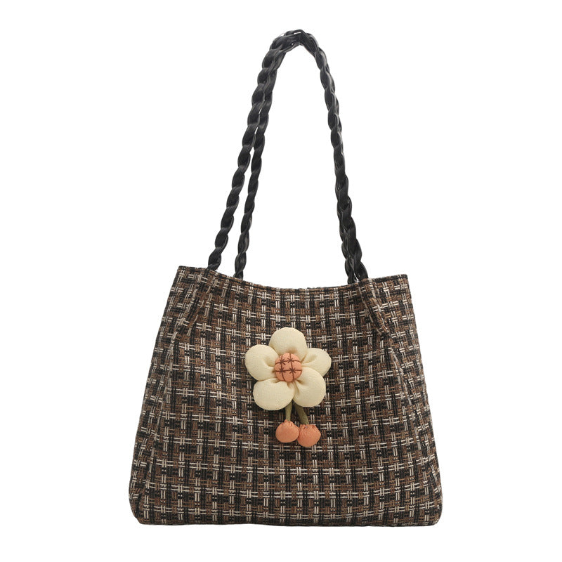 Women's Woven Straw Large Capacity Summer Portable Shoulder Bags
