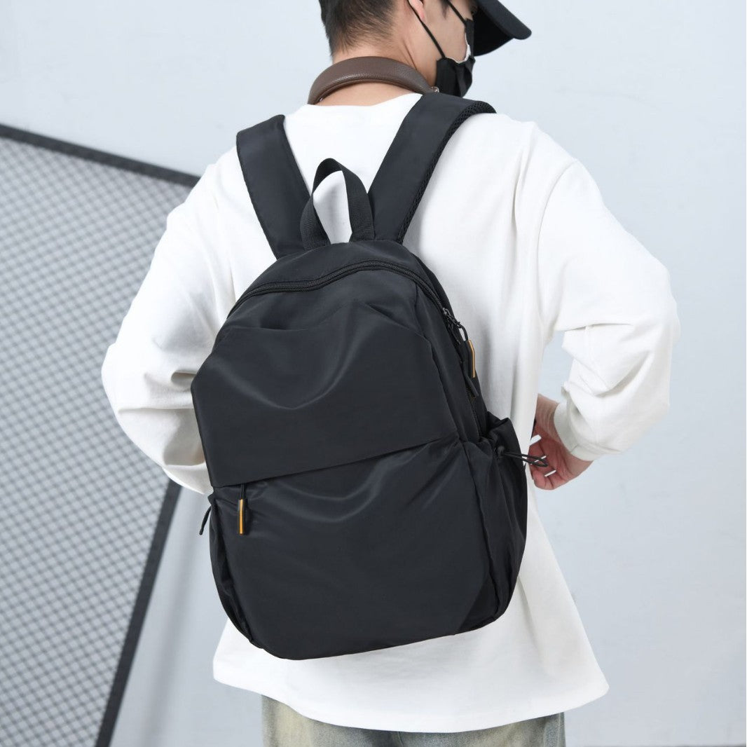 Men's Solid Color Commute Large Capacity College Backpacks