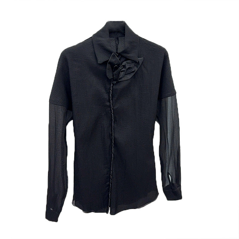 Women's Fashionable Casual Shirt Autumn Sweet Lantern Blouses