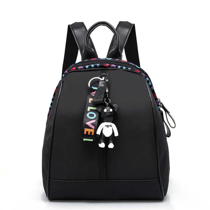 Women's Oxford Cloth Spring Korean Fashion Ribbon Solid Color Backpacks