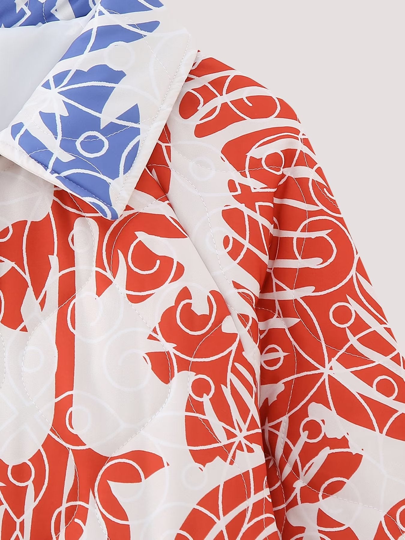 Women's Pretty Long Printed Loose Cotton Coats