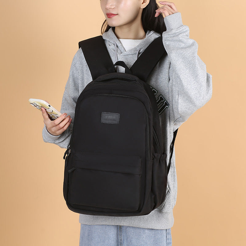 Women's & Men's & Junior's College Style Solid Color High Large Backpacks