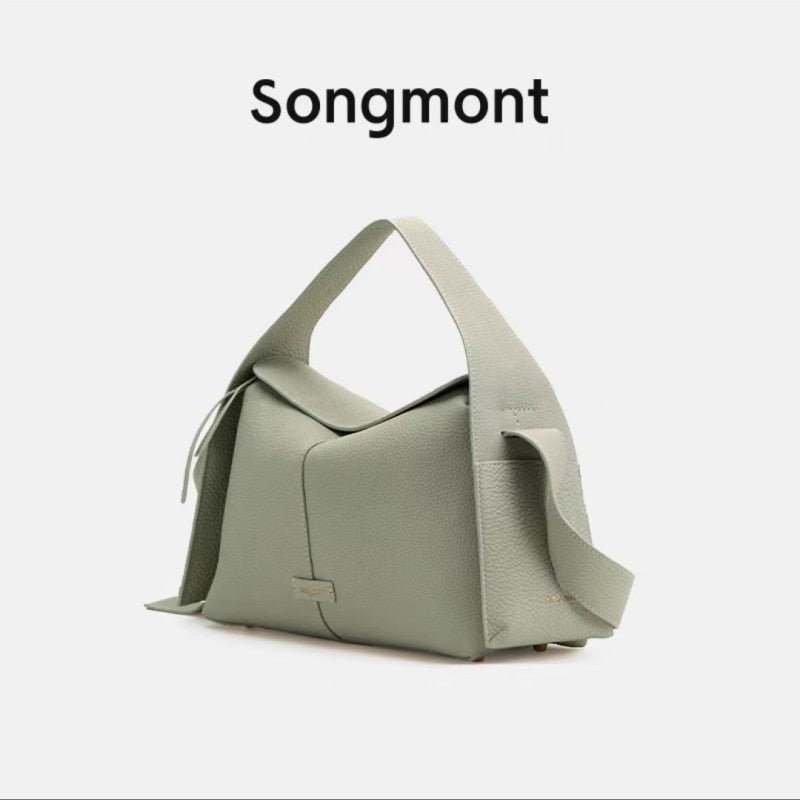 Women's Hanging Series Medium Roof Designer Model First Layer Crossbody Bags