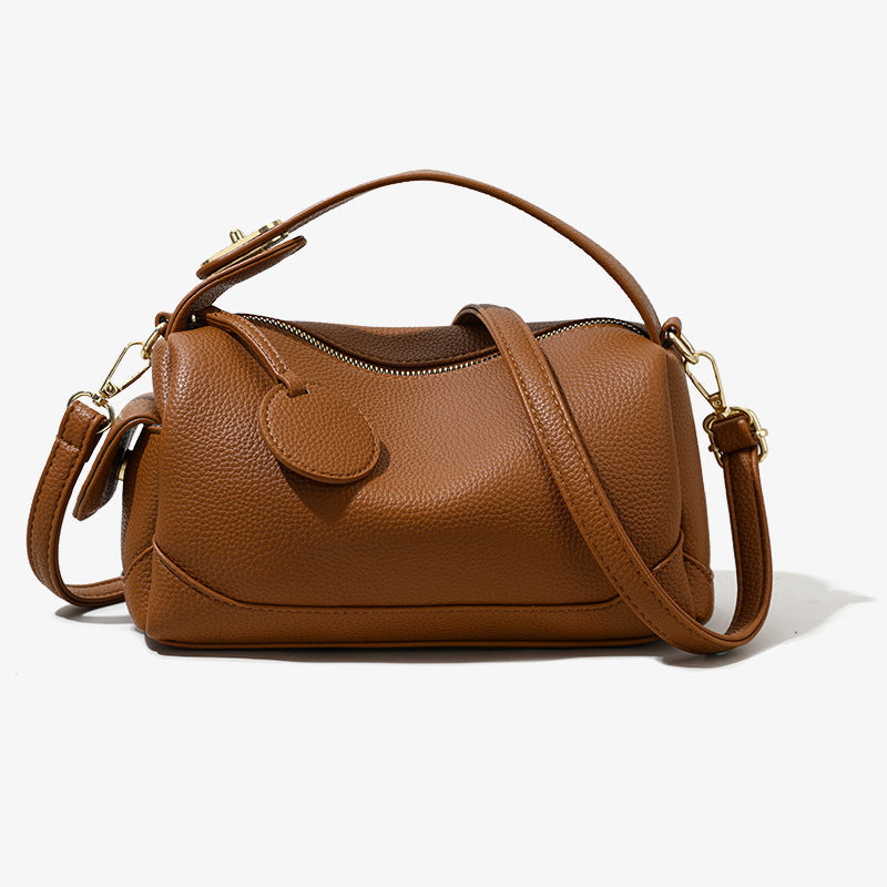 Women's Leather Large Capacity Commuter Boston Pillow Shoulder Bags