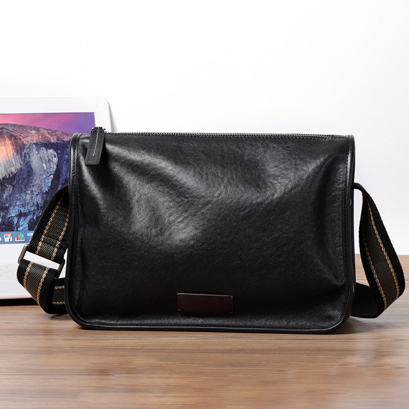 Men's Genuine Leather Retro Trendy Cowhide Men's Messenger Bags